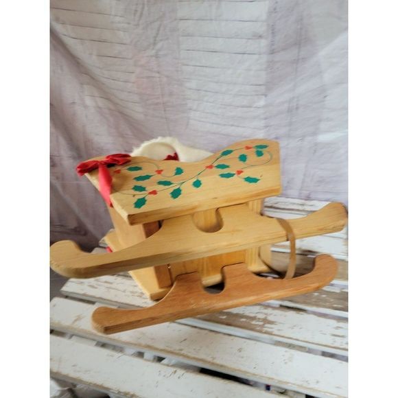 Wooden Mrs Claus vintage home decor Xmas large display - Picture 7 of 7